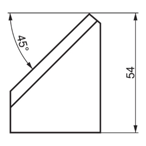 TRADEMASTER - INTERNAL TOOL BIT IB45/54 45 DEG X 54MM HIGH 